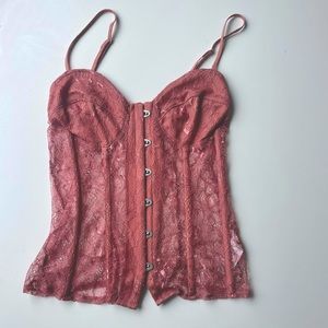 PrettyLittleThings lace corset top